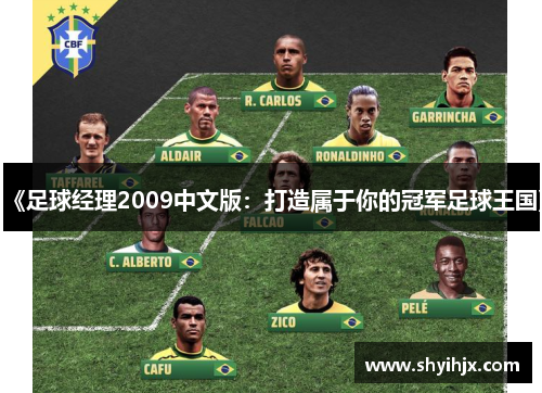《足球经理2009中文版:打造属于你的冠军足球王国》